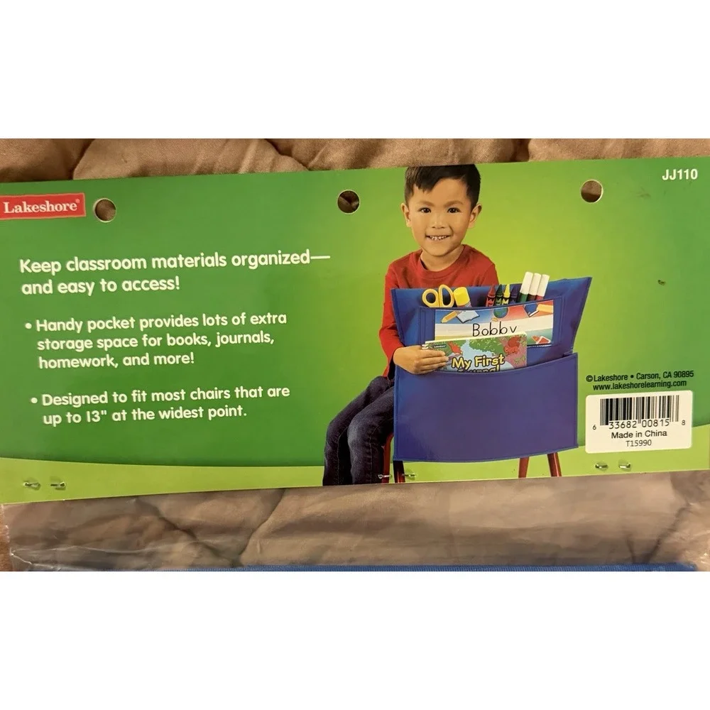 New School Kids Lakeshore Learning At-Your-Seat Storage Sack Reg Size